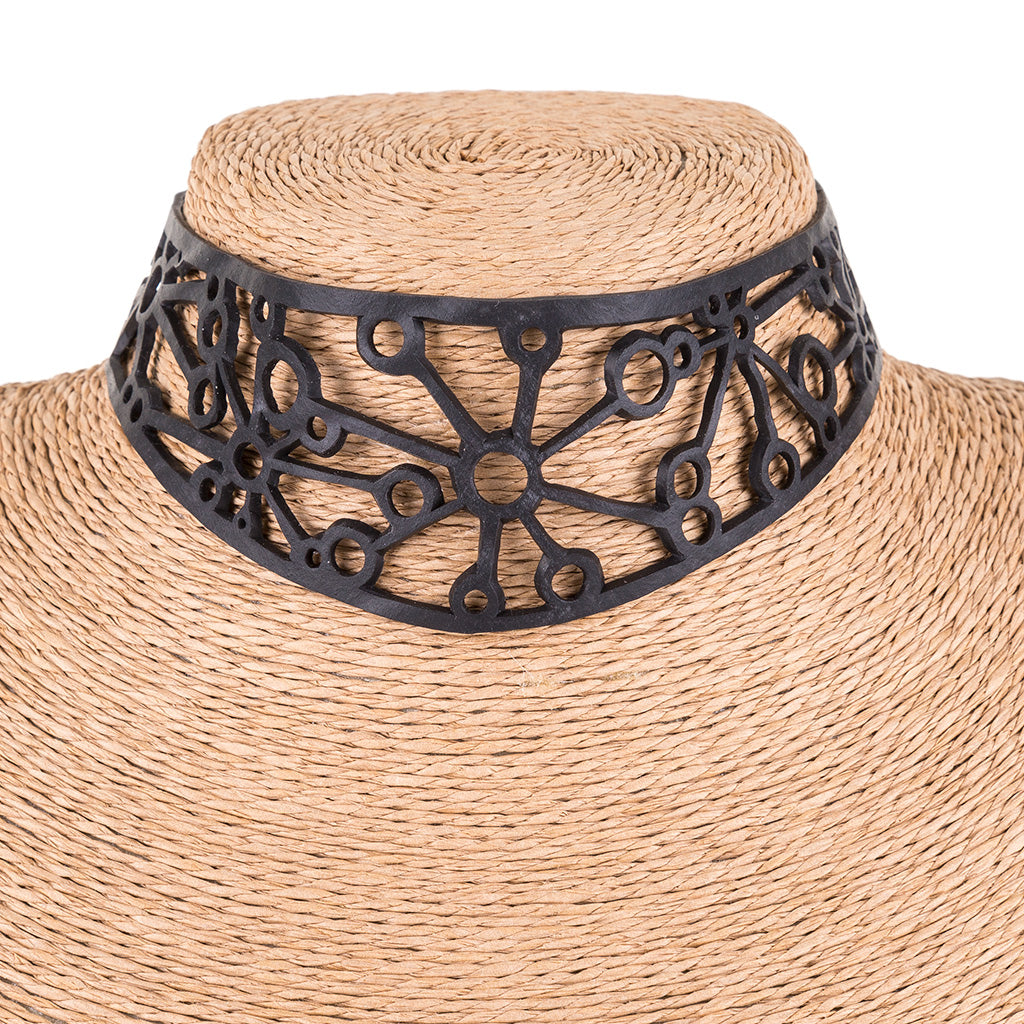 Stargate Statement Vegan Choker by Paguro Upcycle