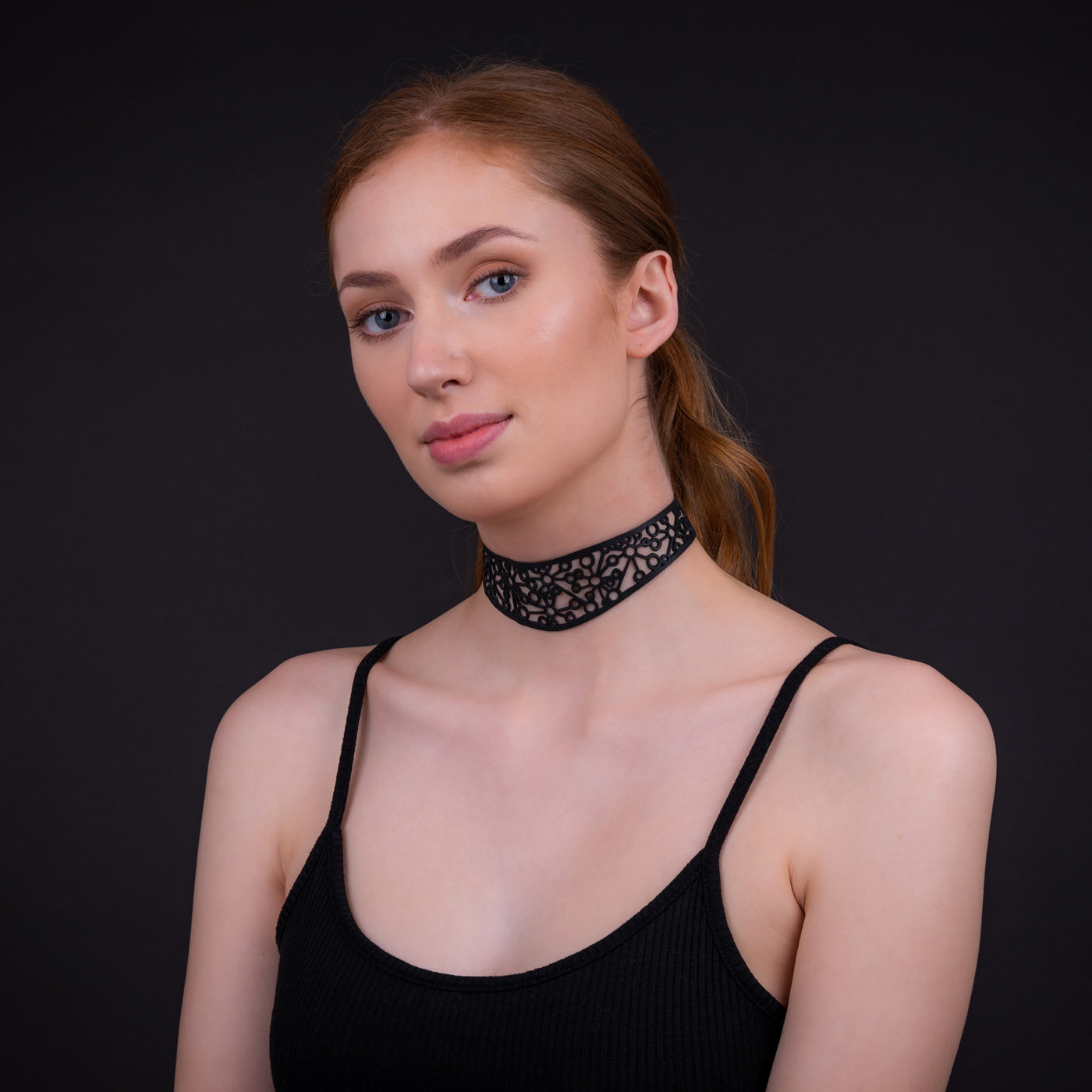 Stargate Statement Vegan Choker by Paguro Upcycle