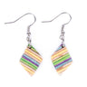 Kite Recycled Skateboard Dangle Earrings by Paguro Upcycle