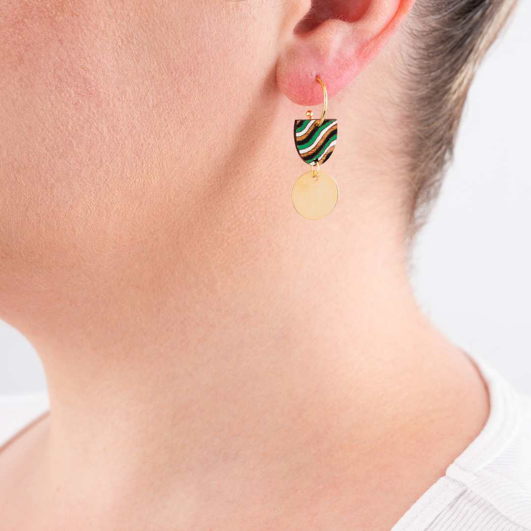 Rawan Recycled Wood Earrings