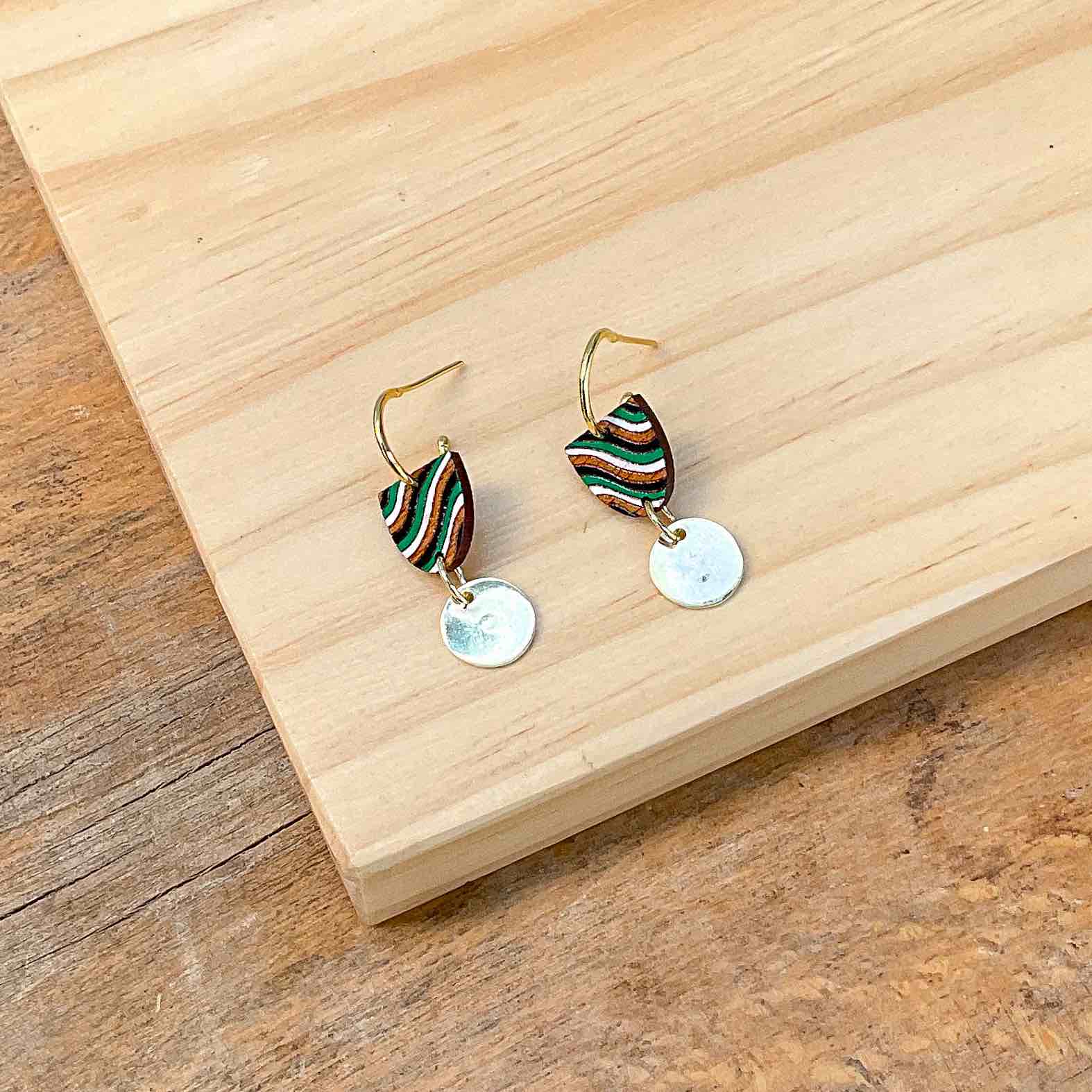 Rawan Recycled Wood Earrings