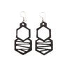 Honeycomb Handmade Rubber Earrings by Paguro Upcycle