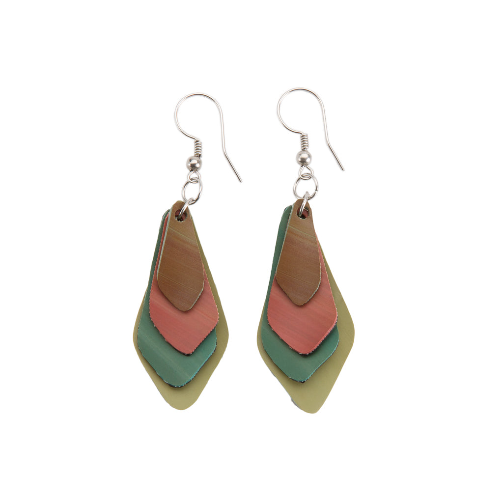 Lantern Eco Friendly Rubber Earrings by Paguro Upcycle
