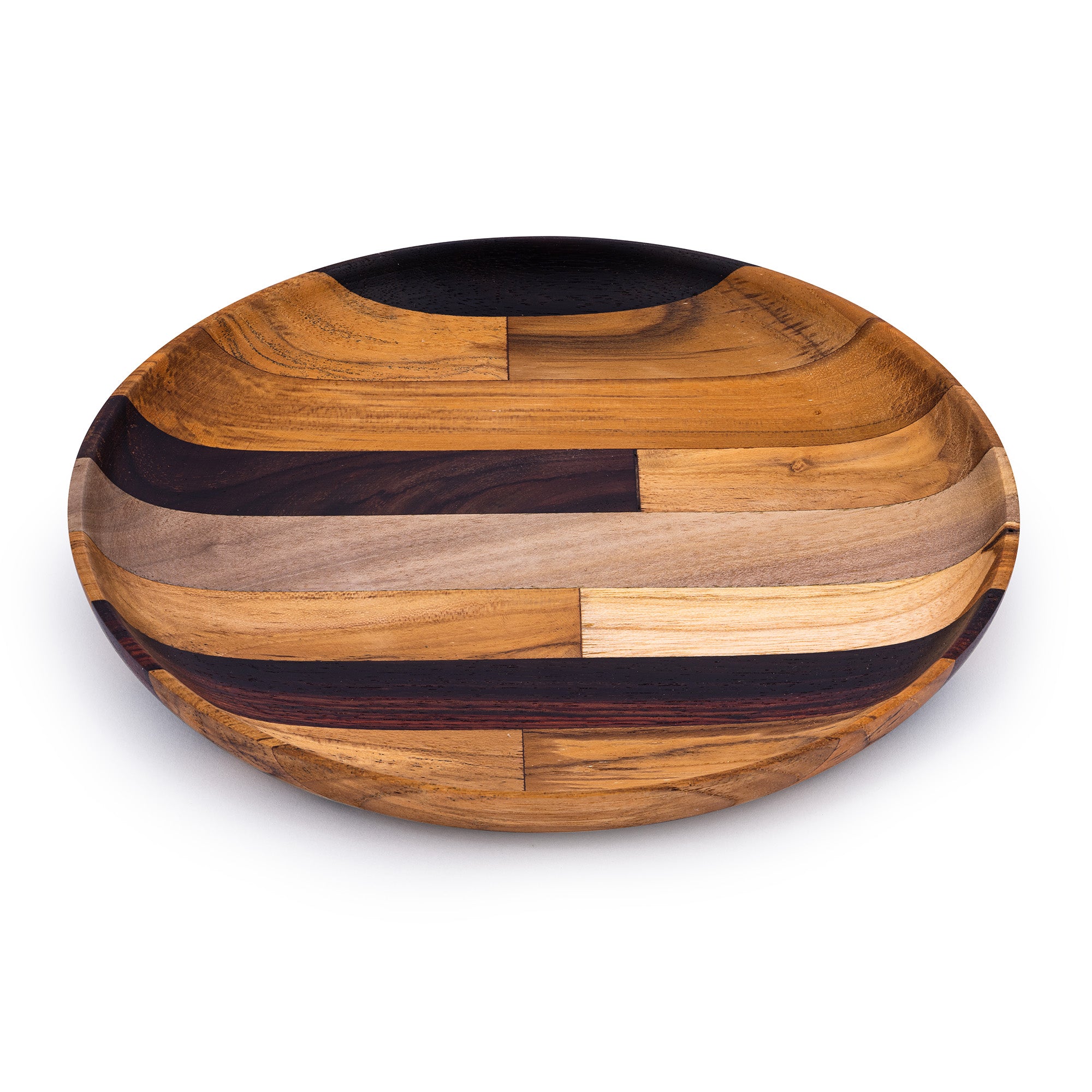 Premium Upcycled End Grain Wooden Serving Plate (2 Patterns)