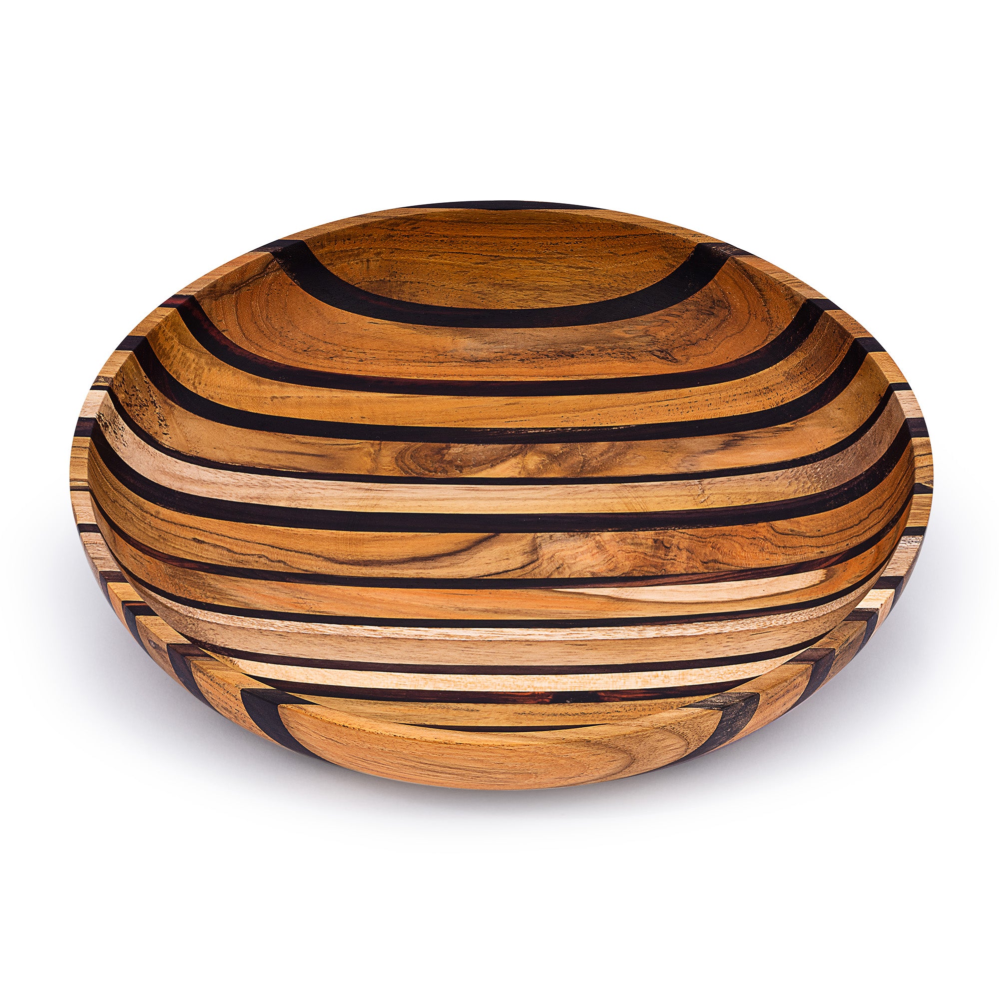 Artisan Upcycled End Grain Fruit Bowls (2 Patterns & 2 Sizes Available)