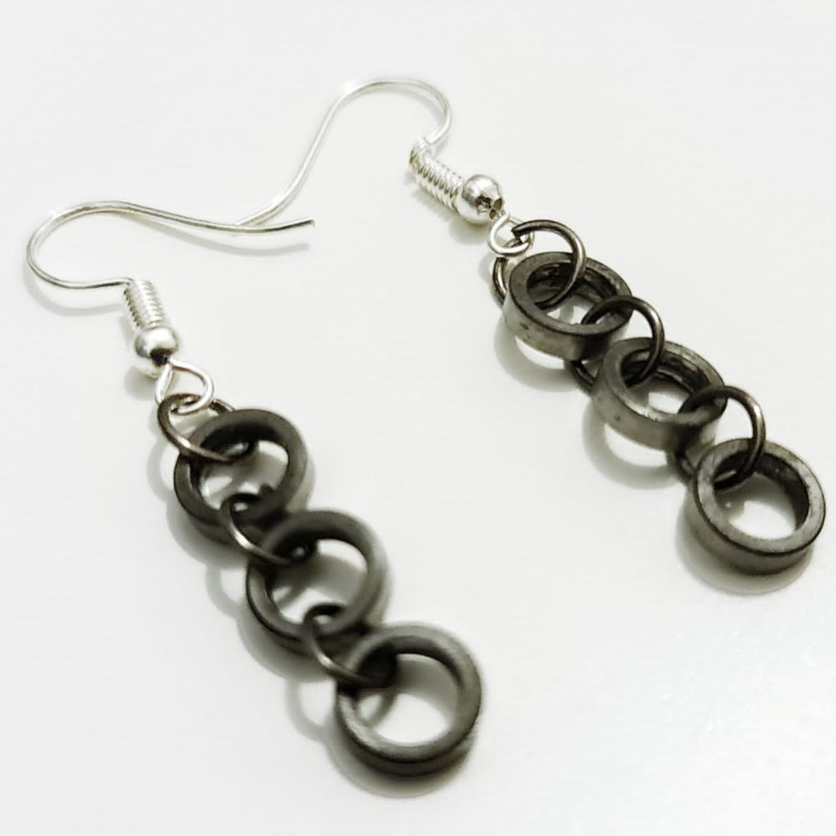 Forger Bicycle Chain Earrings