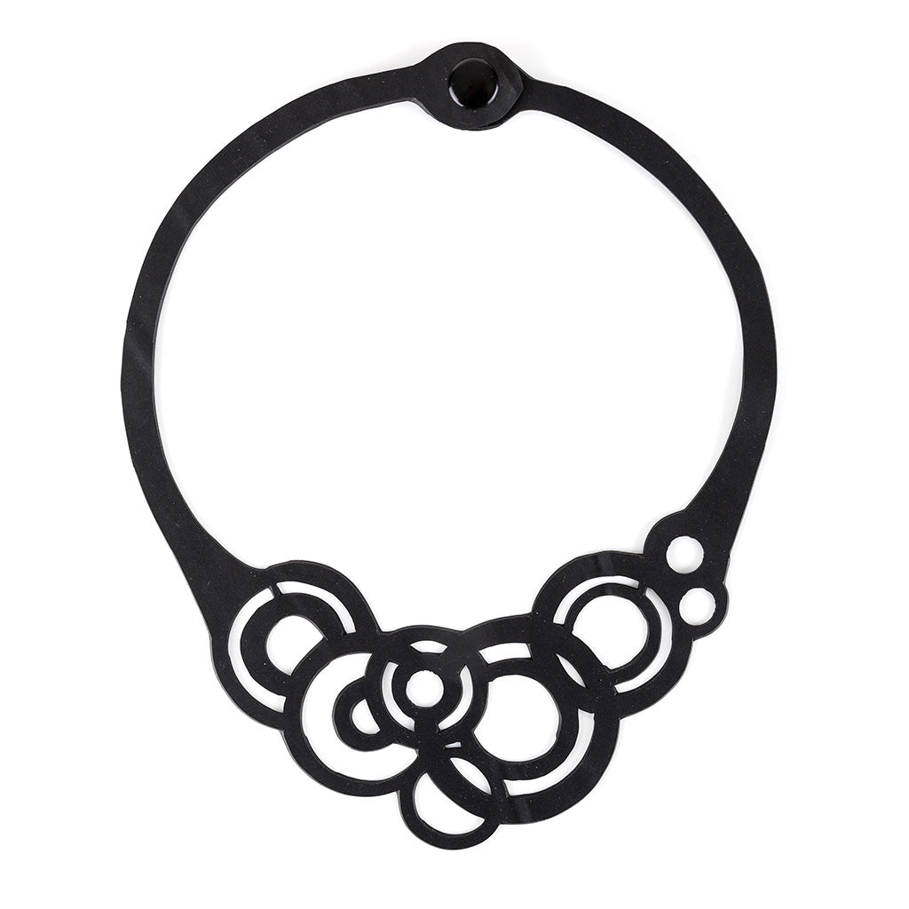 Circular Rubber Necklace by Paguro Upcycle