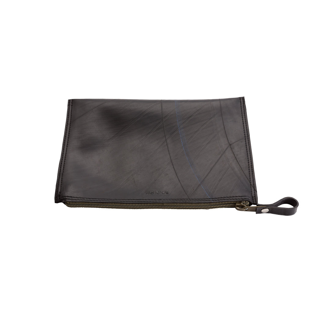 Lewis Essential Medium Flat Vegan Pouch by Paguro Upcycle