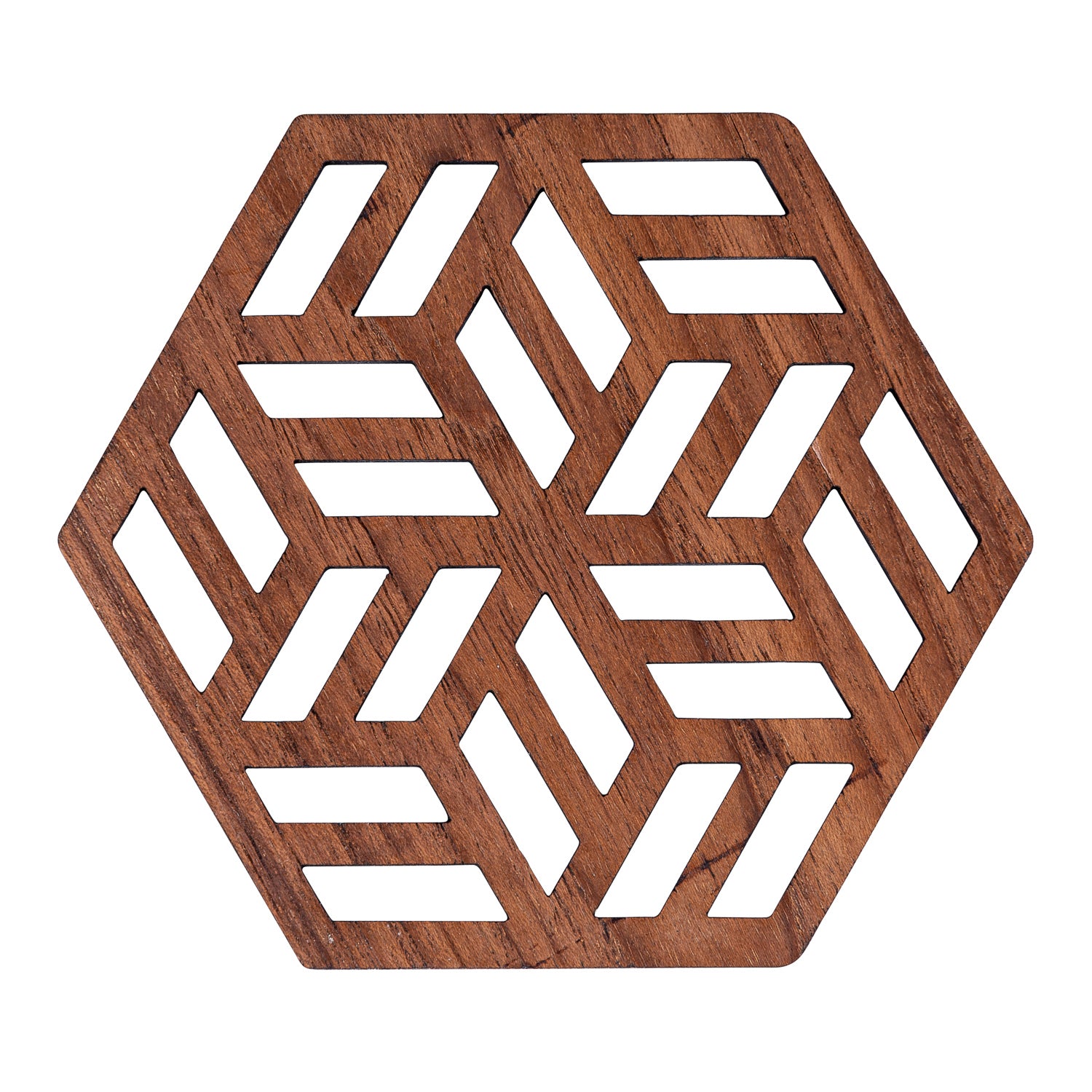Zeta Upcycled Teak Wood Coasters - Set of 2 or 4
