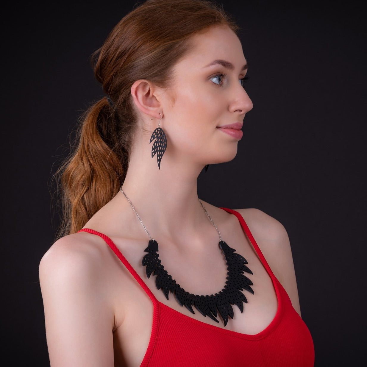Sunburst Recycled Rubber Earrings by Paguro Upcycle