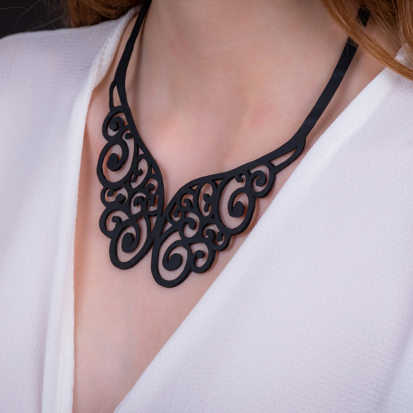 Wing Intricate Necklace by Paguro Upcycle
