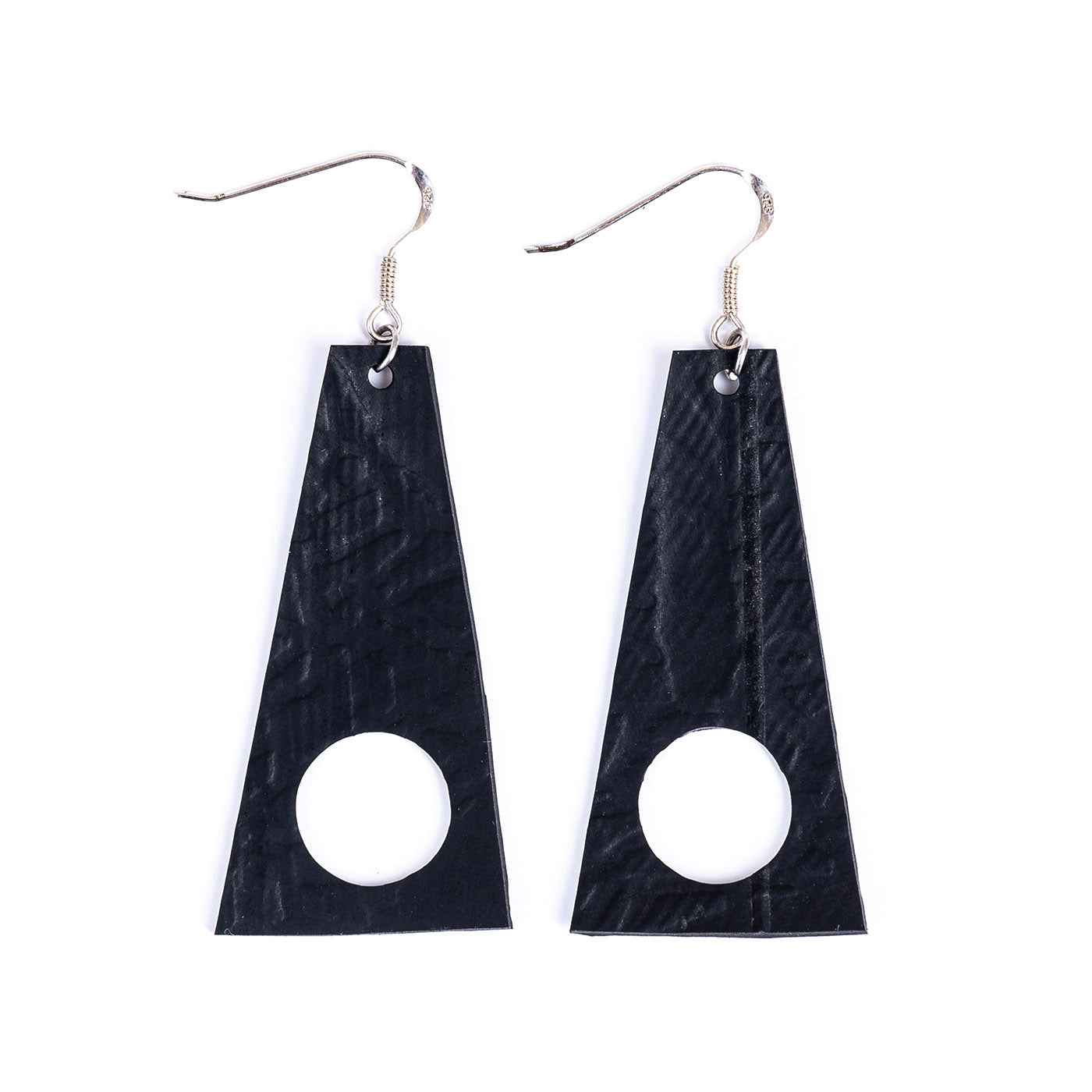 Block Recycled Rubber Earrings by Paguro Upcycle