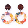Donatello Urban Statement Resin Earrings by Paguro Upcycle