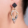 Trixie Elegant Statement Resin Earrings by Paguro Upcycle