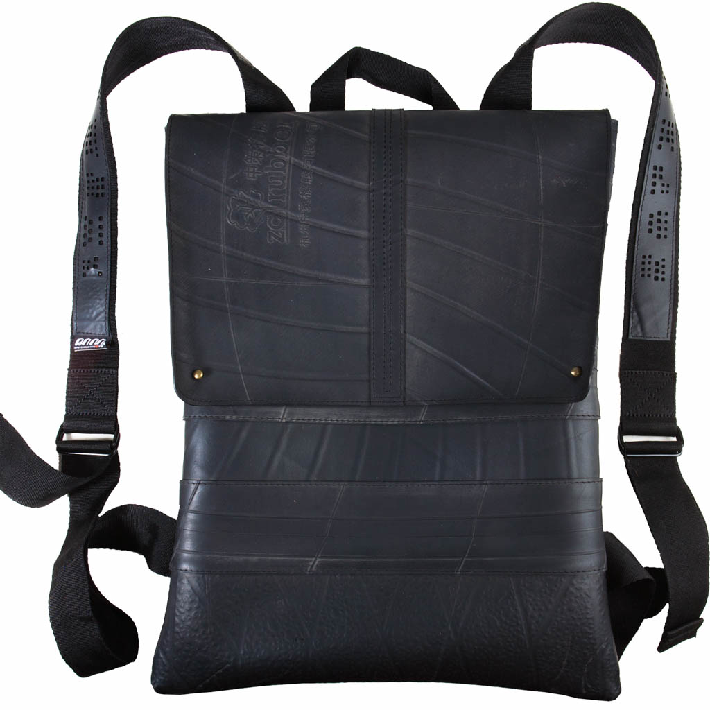 Ando Slimline Inner Tube Vegan Backpack by Paguro Upcycle